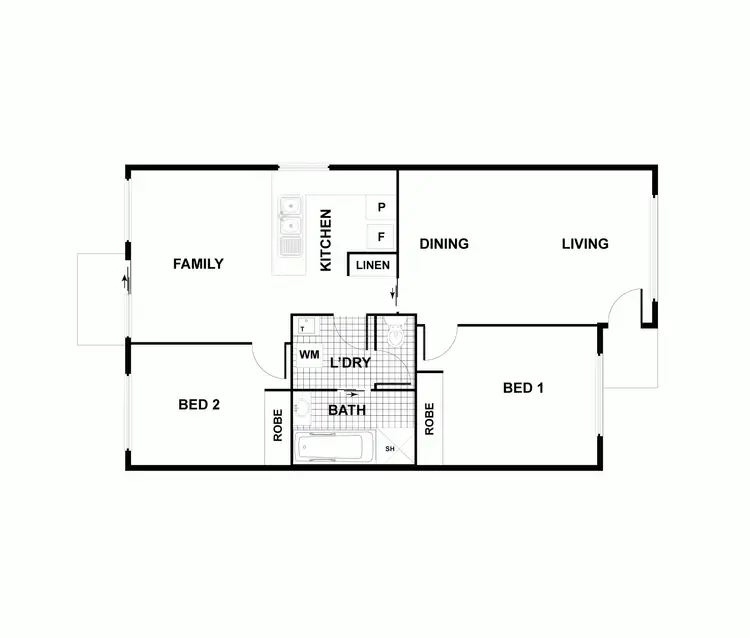 Floorplan of Homely townhouse listing, 14/5 Bushby Close, Gordon ACT 2906