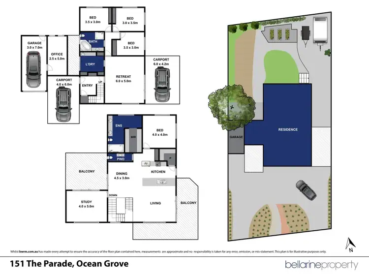 Floorplan of Homely house listing, 151 The Parade, Ocean Grove VIC 3226