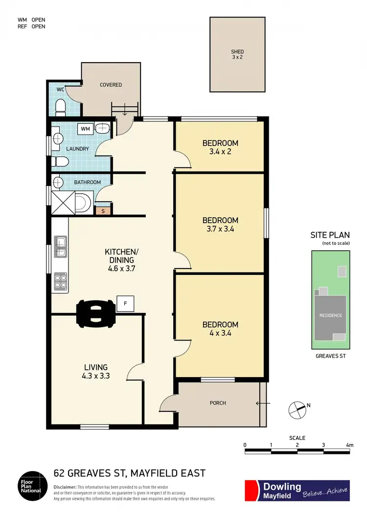 Floorplan of Homely house listing, 62 Greaves Street, Mayfield East NSW 2304