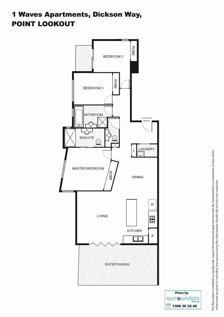 Floorplan of Homely unit listing, 1/158-172 Dickson Way, Point Lookout QLD 4183