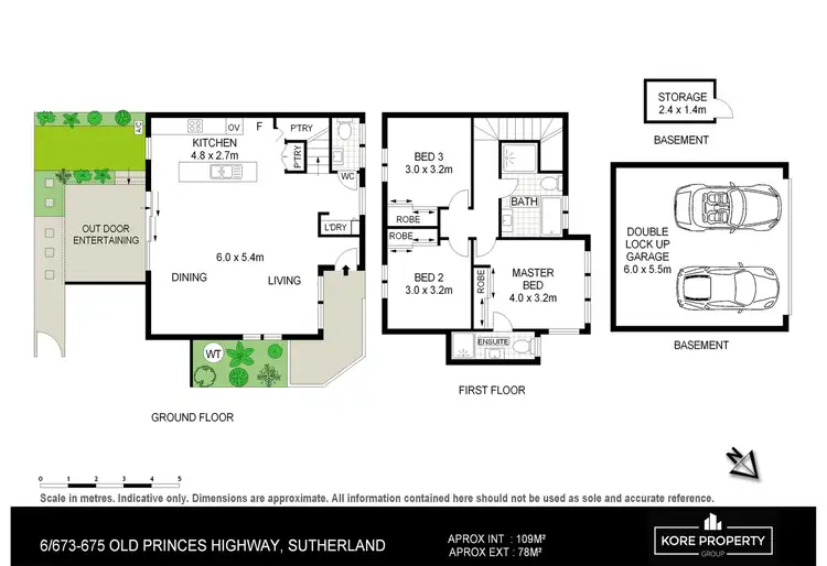 Floorplan of Homely townhouse listing, 6/673-675 Old Princes Highway, Sutherland NSW 2232