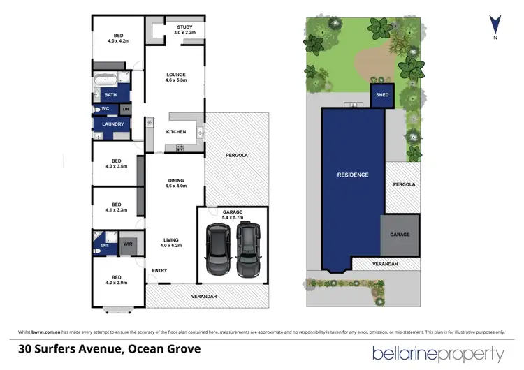 Floorplan of Homely house listing, 30 Surfers Avenue, Ocean Grove VIC 3226
