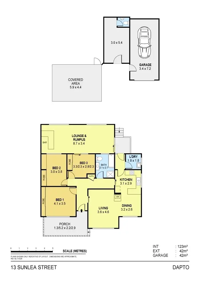 Floorplan of Homely house listing, 13 Sunlea Street, Dapto NSW 2530