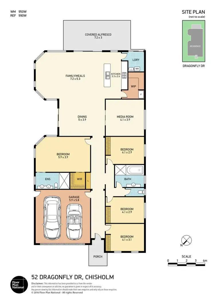 Floorplan of Homely house listing, 52 Dragonfly Drive, Chisholm NSW 2322