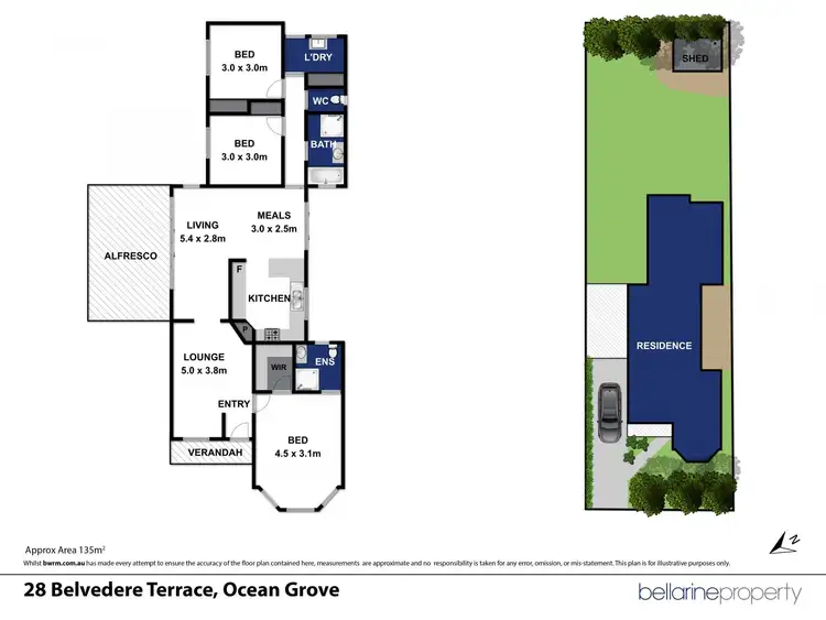 Floorplan of Homely house listing, 28 Belvedere Terrace, Ocean Grove VIC 3226