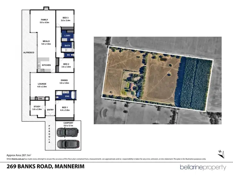 Floorplan of Homely rural property listing, 269 Banks Road, Mannerim VIC 3222