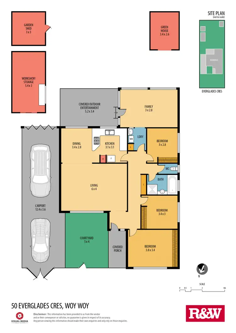 Floorplan of Homely house listing, 50 Everglades Crescent, Woy Woy NSW 2256