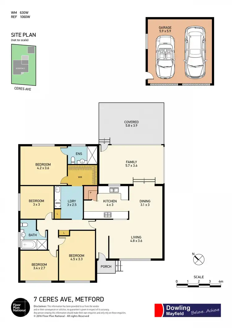 Floorplan of Homely house listing, 7 Ceres Avenue, Metford NSW 2323