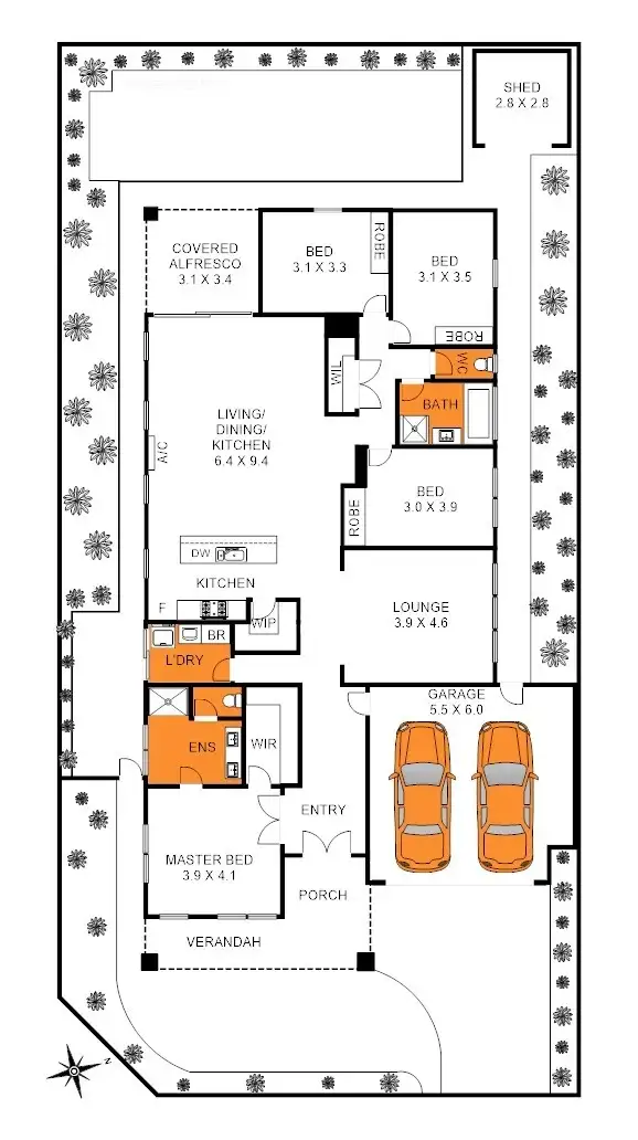 Floorplan of Homely house listing, 12 Shakespear Avenue, Drysdale VIC 3222