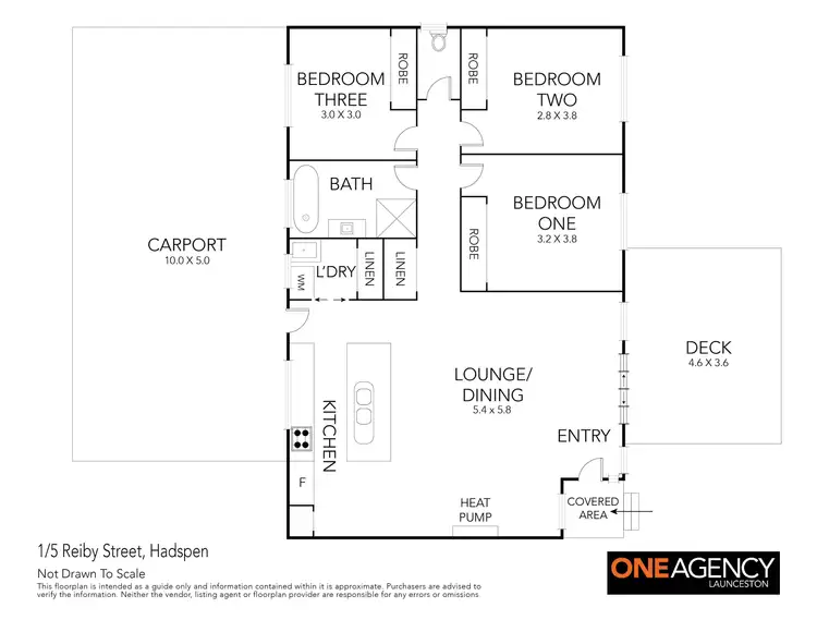 Floorplan of Homely unit listing, 1/5 Reibey Street, Hadspen TAS 7290