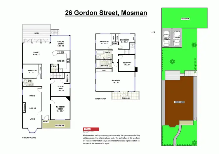 Floorplan of Homely house listing, 26 Gordon Street, Mosman NSW 2088