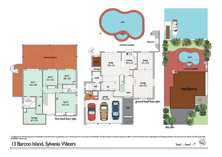Floorplan of Homely house listing, 13 Barcoo Island, Sylvania Waters NSW 2224