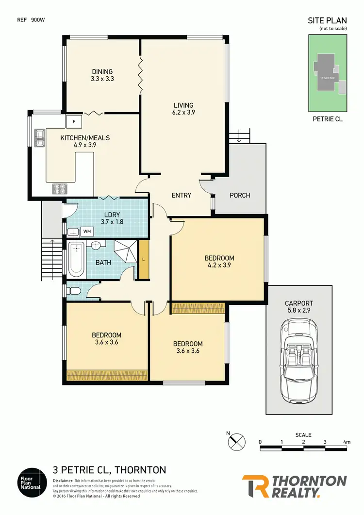 Floorplan of Homely house listing, 3 Petrie close, Thornton NSW 2322