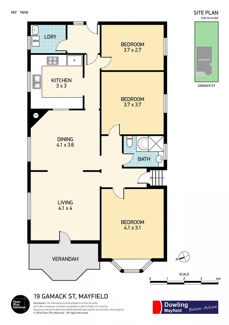 Floorplan of Homely house listing, 19 Gamack Street, Mayfield NSW 2304