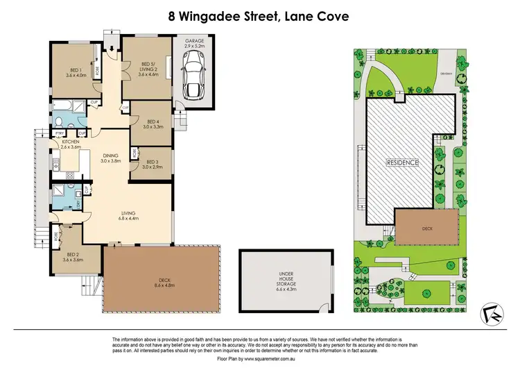 Floorplan of Homely house listing, 8 Wingadee Street, Lane Cove NSW 2066