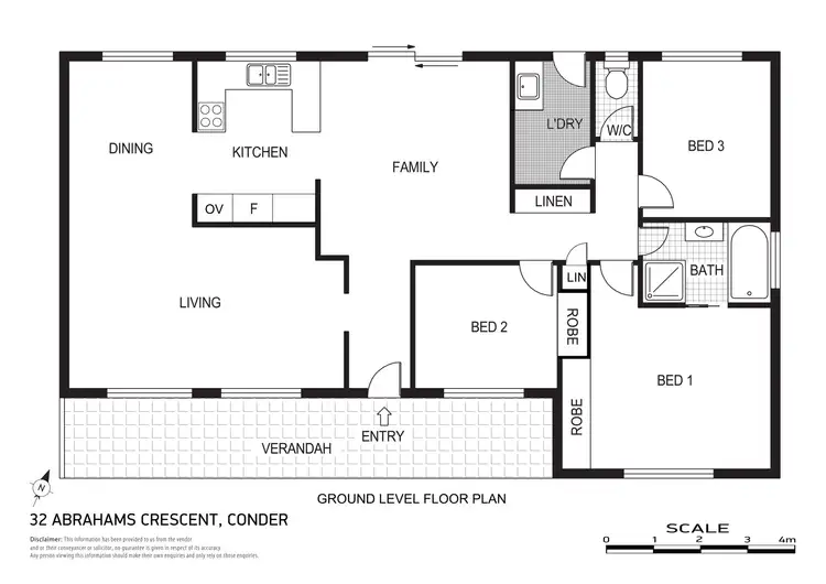 Floorplan of Homely house listing, 32 Abrahams Crescent, Conder ACT 2906