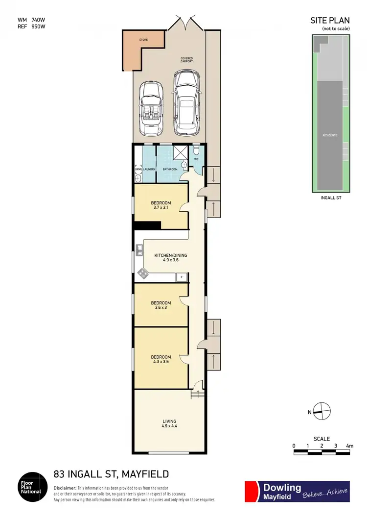 Floorplan of Homely house listing, 83 Ingall Street, Mayfield NSW 2304