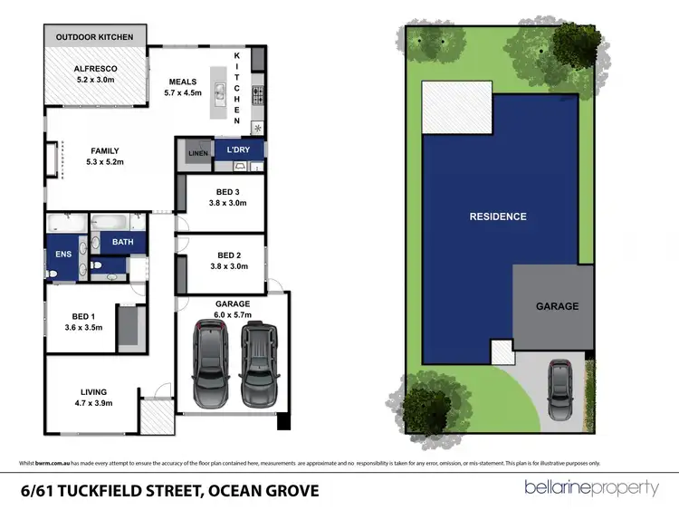 Floorplan of Homely house listing, 6/61 Tuckfield Street, Ocean Grove VIC 3226