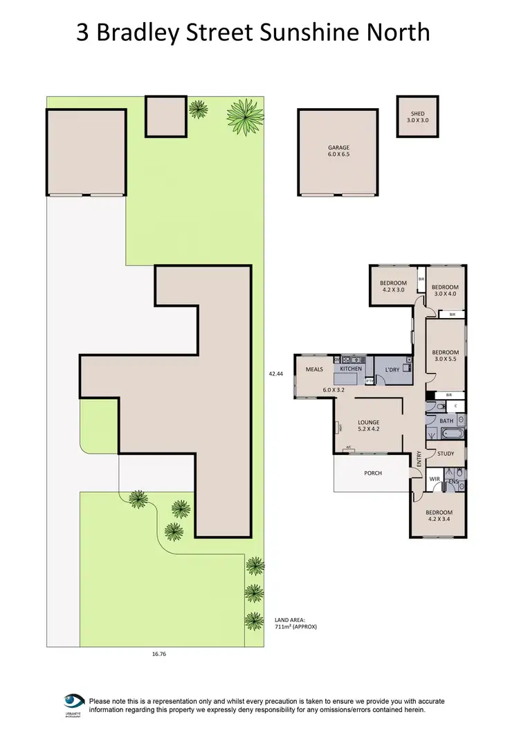 Floorplan of Homely house listing, 3 Bradley Street, Sunshine North VIC 3020