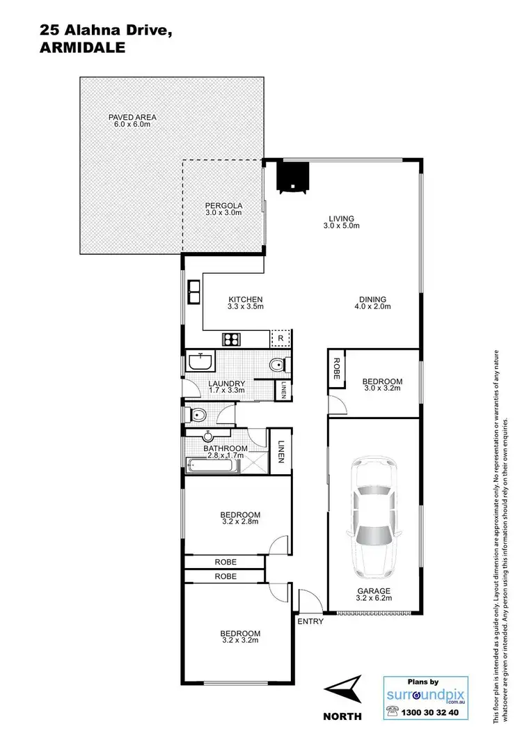 Floorplan of Homely house listing, 25 Alahna Drive, Armidale NSW 2350