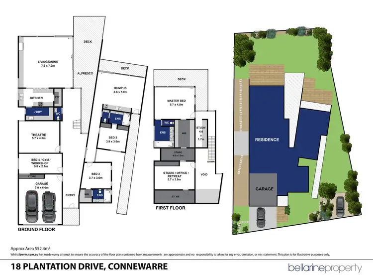 Floorplan of Homely house listing, 18 Plantation Drive, Connewarre VIC 3227