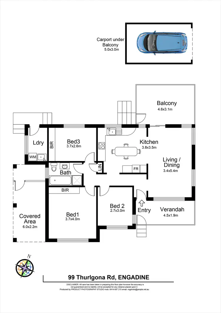 Floorplan of Homely house listing, 99 Thurlgona Road, Engadine NSW 2233