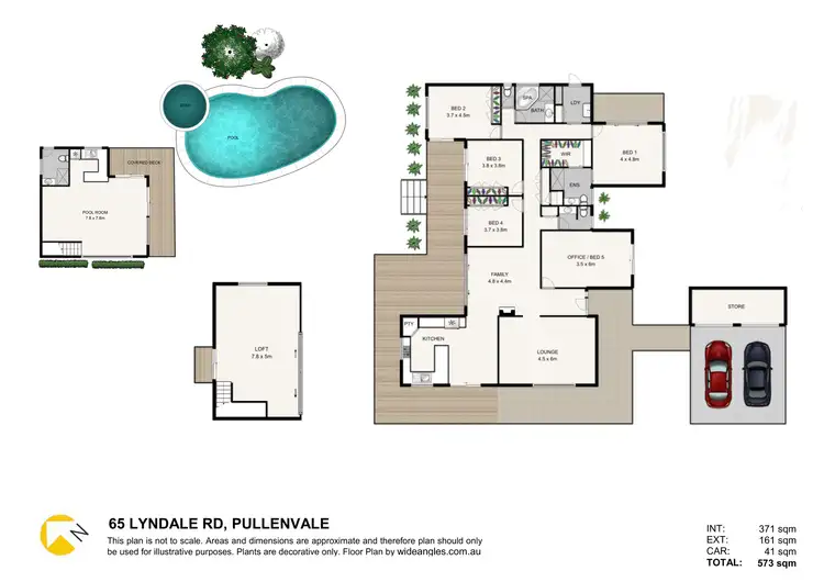Floorplan of Homely rural property listing, 65 Lyndale Rd, Pullenvale QLD 4069