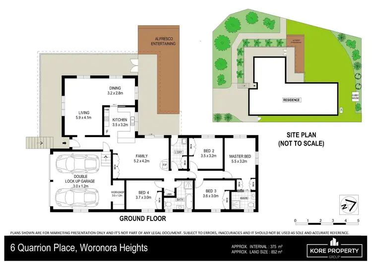 Floorplan of Homely house listing, 6 Quarrion Place, Woronora Heights NSW 2233