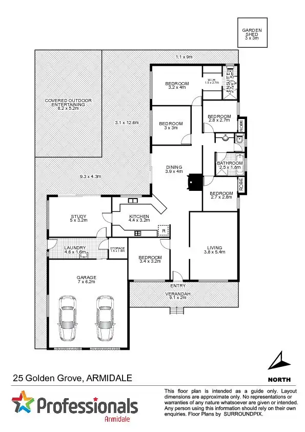 Floorplan of Homely house listing, 25 Golden Grove, Armidale NSW 2350