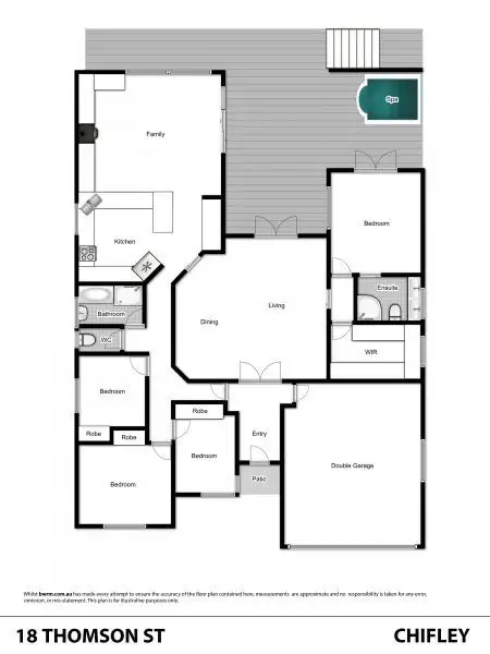 Floorplan of Homely house listing, 18 Thomson Street, Chifley ACT 2606