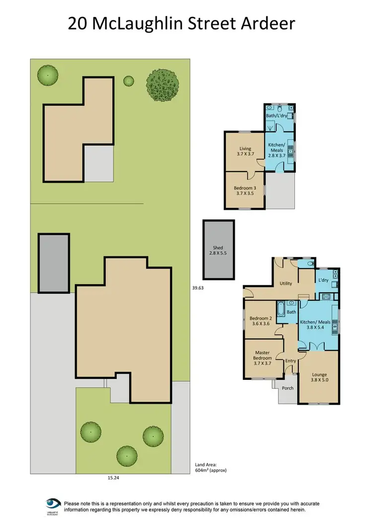 Floorplan of Homely house listing, 20 Mclaughlin Street, Ardeer VIC 3022