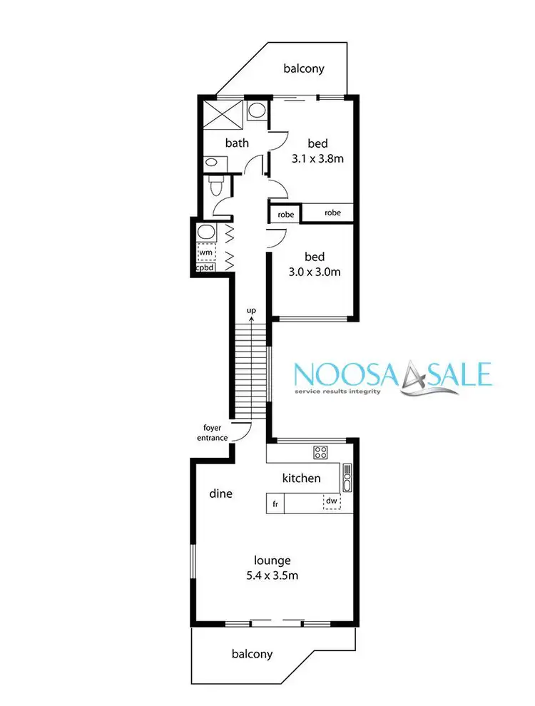Floorplan of Homely unit listing, 14/1 Quamby Place, Noosa Heads QLD 4567