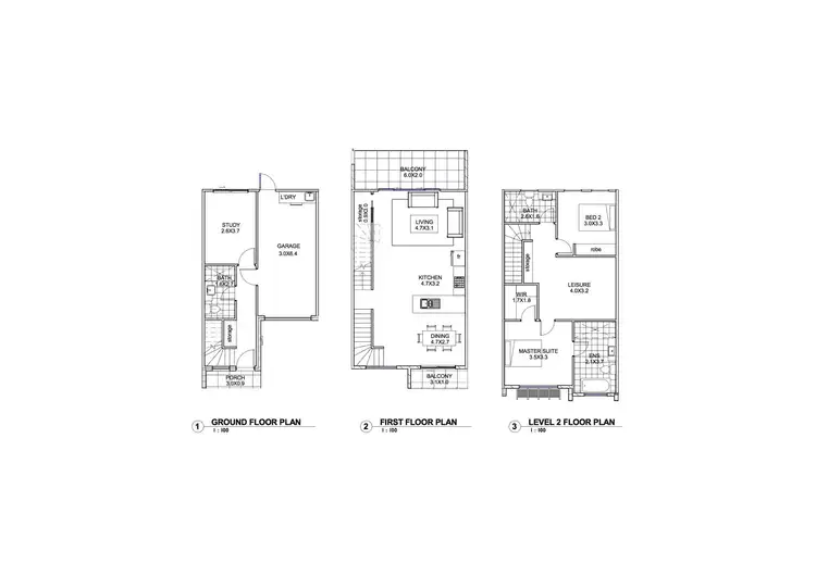 Floorplan of Homely townhouse listing, 2/2a Henry Street, Plympton SA 5038