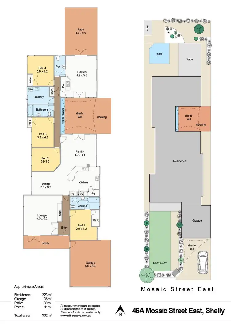Floorplan of Homely house listing, 46A Mosaic Street E, Shelley WA 6148