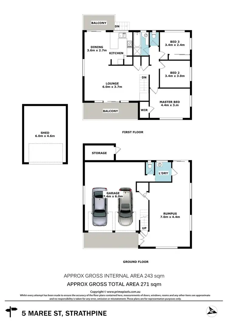 Floorplan of Homely house listing, 5 Maree Street, Strathpine QLD 4500