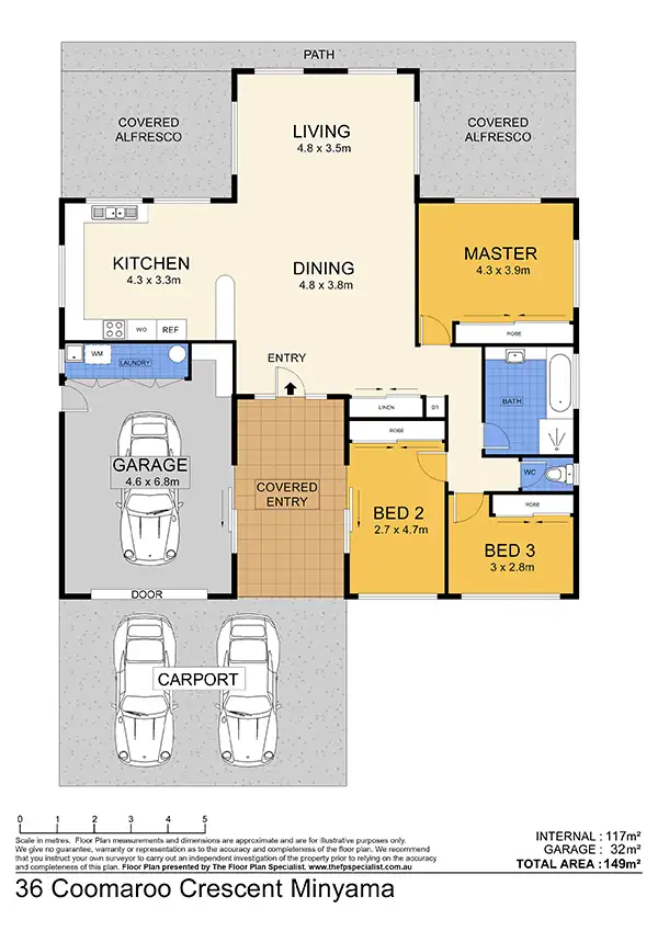 Floorplan of Homely house listing, 36 Coomaroo Crescent, Minyama QLD 4575