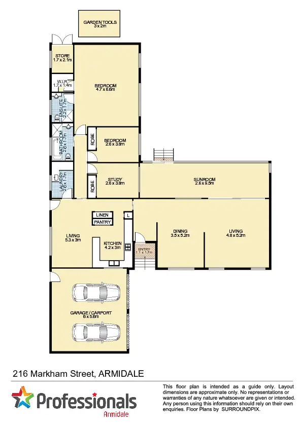 Floorplan of Homely house listing, 216 Markham Street, Armidale NSW 2350