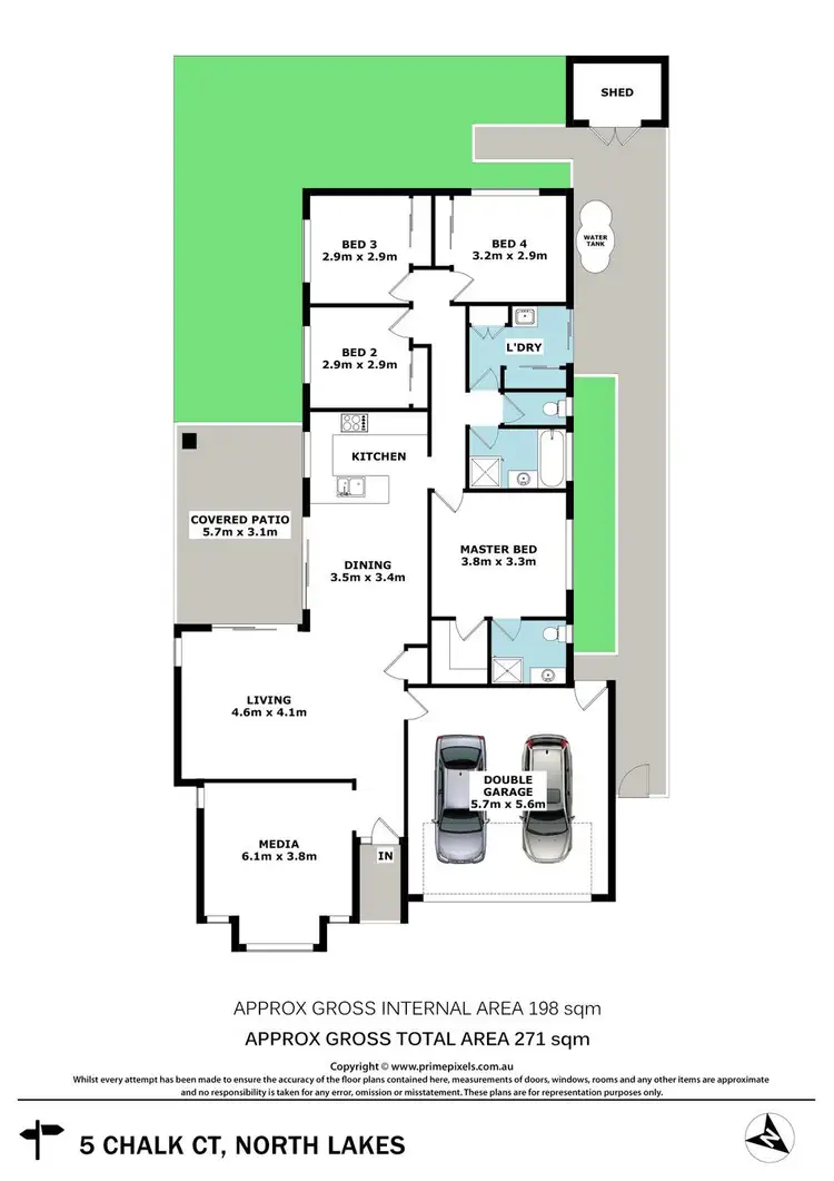 Floorplan of Homely house listing, 5 Chalk Circuit, North Lakes QLD 4509