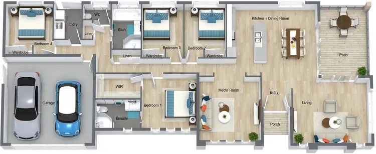 Floorplan of Homely house listing, 1 Beachfront Avenue, Trinity Beach QLD 4879