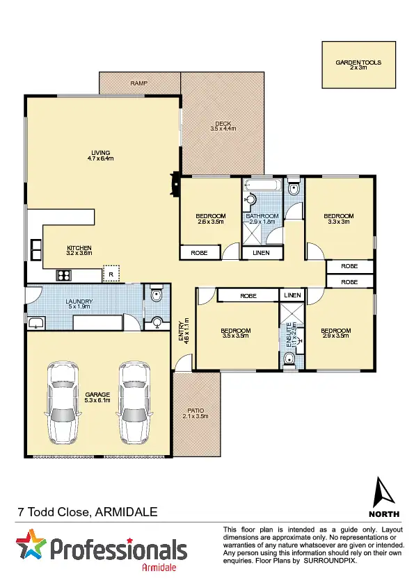 Floorplan of Homely house listing, 7 Todd Close, Armidale NSW 2350