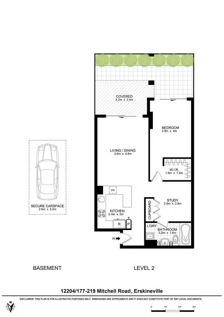 Floorplan of Homely apartment listing, 12204/177-219 Mitchell Road, Erskineville NSW 2043