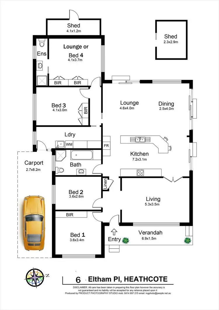 Floorplan of Homely house listing, 6 Eltham Place, Heathcote NSW 2233