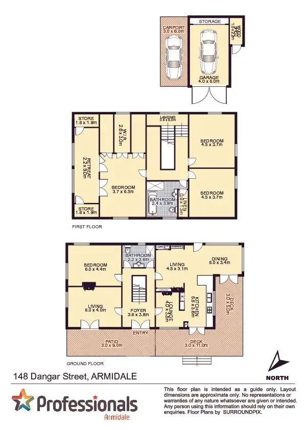 Floorplan of Homely house listing, 148 Dangar Street, Armidale NSW 2350