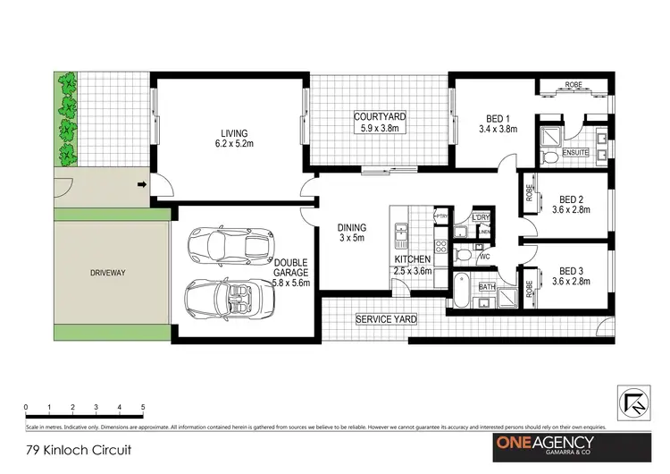 Floorplan of Homely townhouse listing, 79 Kinloch circuit, Bruce ACT 2617
