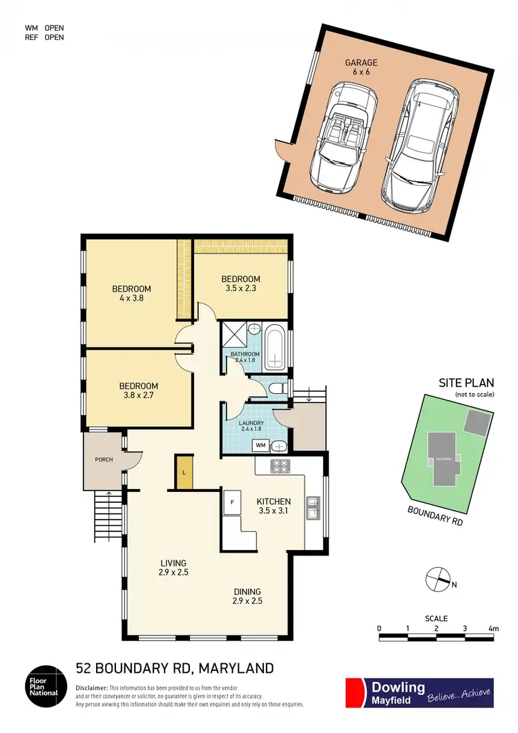Floorplan of Homely house listing, 52 Boundary Street, Maryland NSW 2287
