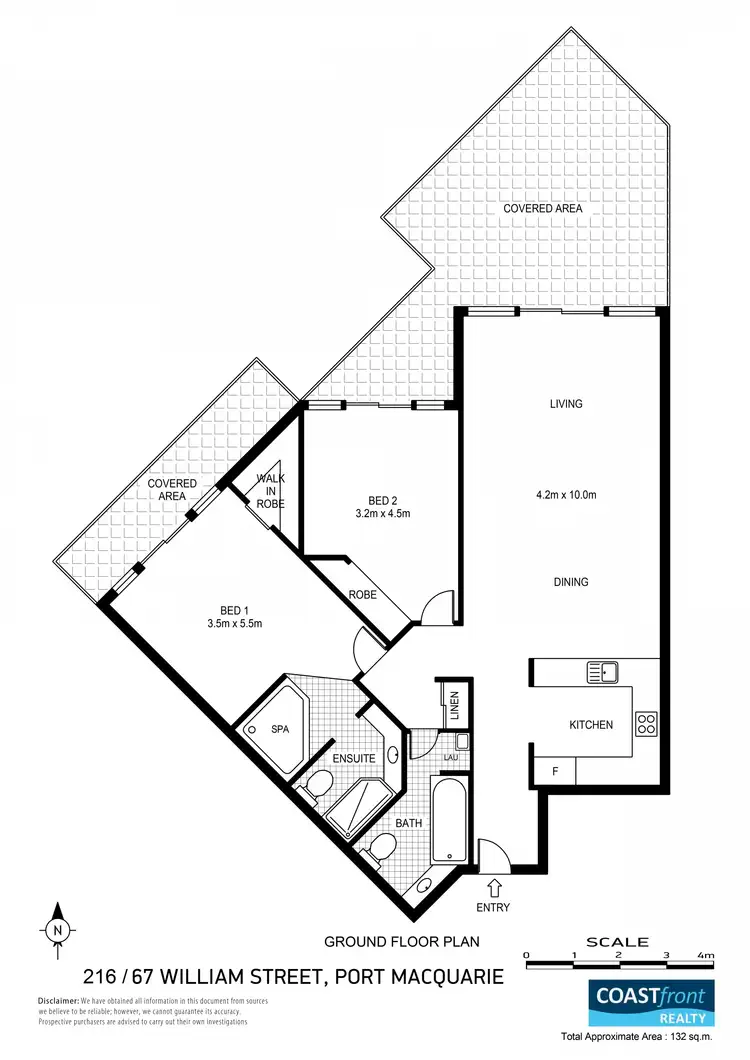 Floorplan of Homely apartment listing, 216/67 William Street, Port Macquarie NSW 2444