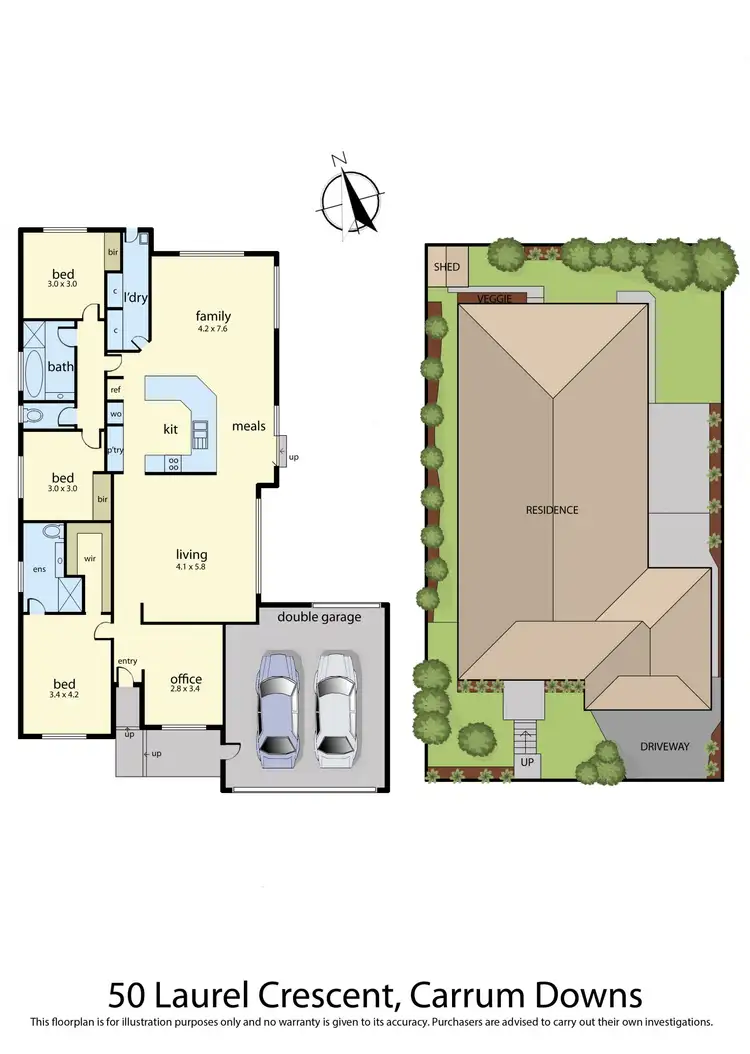 Floorplan of Homely house listing, 50 Laurel Cres, Carrum Downs VIC 3201