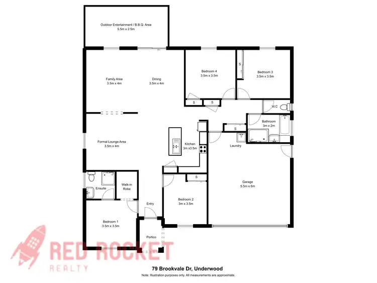 Floorplan of Homely house listing, 79 Brookvale Drive, Underwood QLD 4119