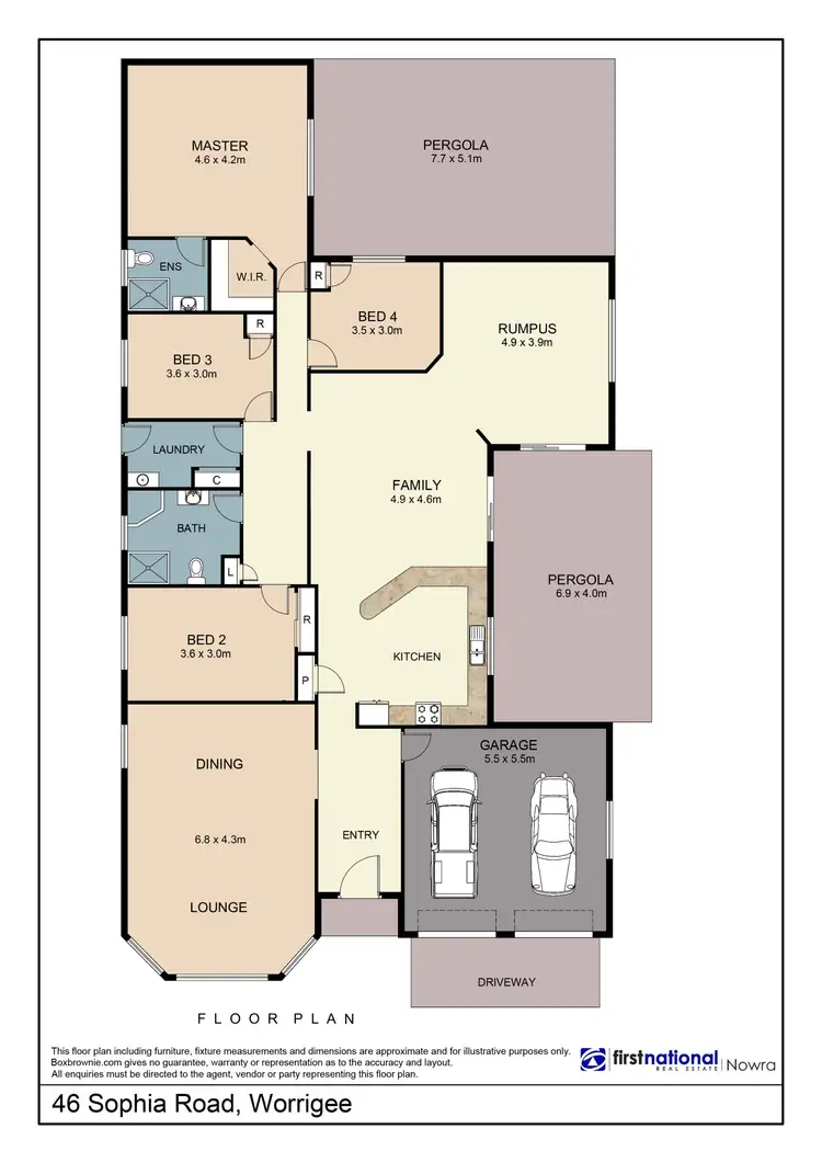 Floorplan of Homely house listing, 46 Sophia Road, Worrigee NSW 2540