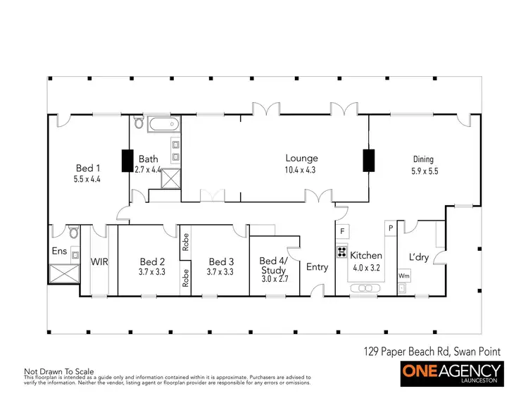 Floorplan of Homely house listing, 129 Paper Beach Road, Swan Point TAS 7275